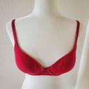 Vassarette  Red Satin Trim Contour Lined T-Shirt Bra Underwire Size 34B READ Photo 4