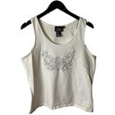 Harley Davidson Vintage Y2K  Tank Top Womens White XL Extra Large Studs Cotton Photo 0