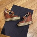 Brian Atwood  Dekoda snakeskin espadrille wedges size 8.5 / 39 Photo 3