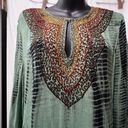 The Moon lndigo women green multi color top blouse size xs Photo 2