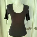 RE/DONE HANES RIBBED SCOOP NECK TEE Photo 5