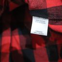 Love Tree  Red Plaid Pullover Blouse Sz L Photo 4