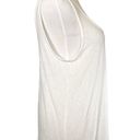 The Row  Soft Slouchy Relaxed Semi Sheer Low Scoop Tank Top Back Seam White M / L Photo 2