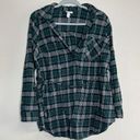 Isabel Maternity  flannel half button long sleeve Photo 0