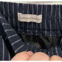 The Loft  Outlet Original Straight Blue White Striped Elastic Waist Pants Size 14 Photo 4