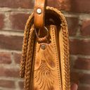 Vintage Tooled Leather purse Tan Photo 3