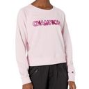 Champion  Women's 2X Pink Long-Sleeve Crew Neck Embroidered Sweater Athleticwear Photo 0