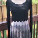 Laundry by Shelli Segal Laundry By Shelly Segal Metallic Chevron Dress Photo 2