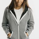 Zyia  Active Gray sport pocket hoodie zip up Jacket Photo 0