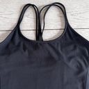 Lululemon  black tank top size 8 excellent pre owned condition Photo 2