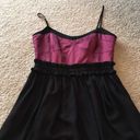 BCBGeneration  Party Cocktail Dress Black And Purple Size 0 BCBG Photo 7