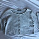 Brandy Melville Gray Button Sweater Photo 2