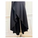 Parker | Black Anne Asymmetric High-low Ruffle One-shoulder Gown Size 2 Photo 4