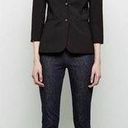 The Row  Black Stretch Virgin Wool Schoolboy Blazer Womens Size 6 Photo 0