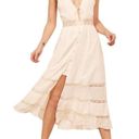 Reformation  lace midi dress in ivory NWT Photo 4