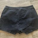 Boutique Black Denim Skort Size Large Photo 0