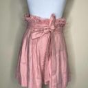 Alexis  Shorts Jolan Pink Hi Waisted Paper Bag Linen Shorts S Photo 9