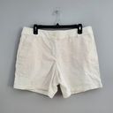 The Loft  Outlet White Cotton Mid Rise 6" Short Shorts 10 Photo 0