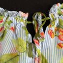 Tommy Hilfiger  Ruffle Short Sleeve Floral Blouse. Large Photo 1