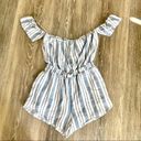 Kimchi Blue Kimichi Blue blue and white stripe cutout romper Photo 11