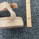 Steve Madden  Gabi Espadrille Platform Sandal Tan Suede Women’s Size 8.5 Photo 6