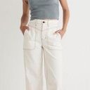 Madewell NWT  Perfect Fit Wide-Leg Utility Pants in Garment-Dyed Canvas sz 31 Photo 1