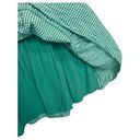 Draper James  RSVP Dress Womens XL Gingham Surplice Bubble Sleeve Peplum Green Photo 7