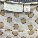 Hudson Happy Nature x Kate  Dress Luna Polka Dot 100% Cotton Tan Beige Womens XL Photo 5