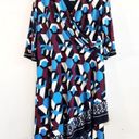 INC  International Concepts Dress Asymmetrical-Hem Geoprint Wrap Dress Sz 3X NWT Photo 3