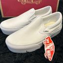 Vans  off the wall white platform slip on shoes sneakers women’s 7.5 new Photo 1