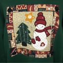 Hanes Vintage Emerald Green Christmas Sweater Premium Weight Heavy Sweater XL Photo 2