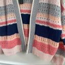 360 Cashmere  striped multi color sweater cardigan size small Photo 5