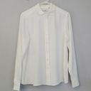 Lacoste  Women's Relaxed Fit Flowy Blouse White Button Down Shirt CF5606-166 Photo 3