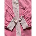 POL  Two Tone Button Front Oversized Shacket Size L/XL in Punch Pink Photo 7