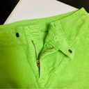 United Colors Of Benetton Vintage Y2K  Neon Lime Green Corduroy Pencil Skirt sz L Photo 7