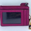 Coach  Canvas Coin Purse Case Wallet Raspberry Pink With A Charm MSRP $78 Photo 3