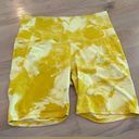 All In Motion  Women's Ultra High Rise Bike Shorts marbled yellow size large Photo 0