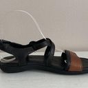 Keen  Womens Criss Cross Leather Sandals Black Brown Size 6 Adjustable Strap Photo 6