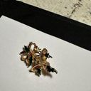 Christmas Bells With Enamel Holly Berries Holiday Brooch Pin NWOT Gold Photo 5