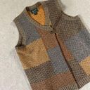 Woolrich  XL Herringbone Colorblock Lambswool Asymmetrical Button Sweater Vest Photo 0