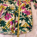 Dress Forum  Tropical Floral Button Down Dress Long‎ Sleeve Sz M Photo 5