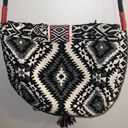 Billabong  Black & White Boho Tribal Pattern Crossbody Bag Photo 2