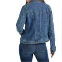 Wrangler  Denim Jacket Dark Wash Stretch Weathered, Blue Size XL New w/Tag Photo 1