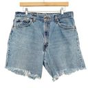 Levi's Vintage  550 High Waisted Cut Off Jean Shorts Sz 34 Photo 0