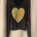 Wildfox | Gold Heart Faded Jumper Sweatshirt | XS Photo 0