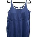 Fabletics  Women's 2X Blue Sporty Sleeveless Short Dress w/ Built-In Shorts Photo 0