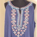 Style & Co  size 3X moroccan blue embroidered dress or cover up Photo 1