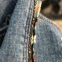 ZARA  Rhinestone Colorful Metallic Stripe Jeans size 8 Photo 7