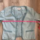 Nine West Vintage  Leather Jacket Powder Blue Size Large. Photo 10