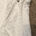 EXPRESS White Lace Mini Dress Photo 3